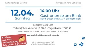 Maritimes Frühlings-Chorfest mit den Original Fishtown Singers, dem Shanty-Chor-Lohnde und Just For Fun