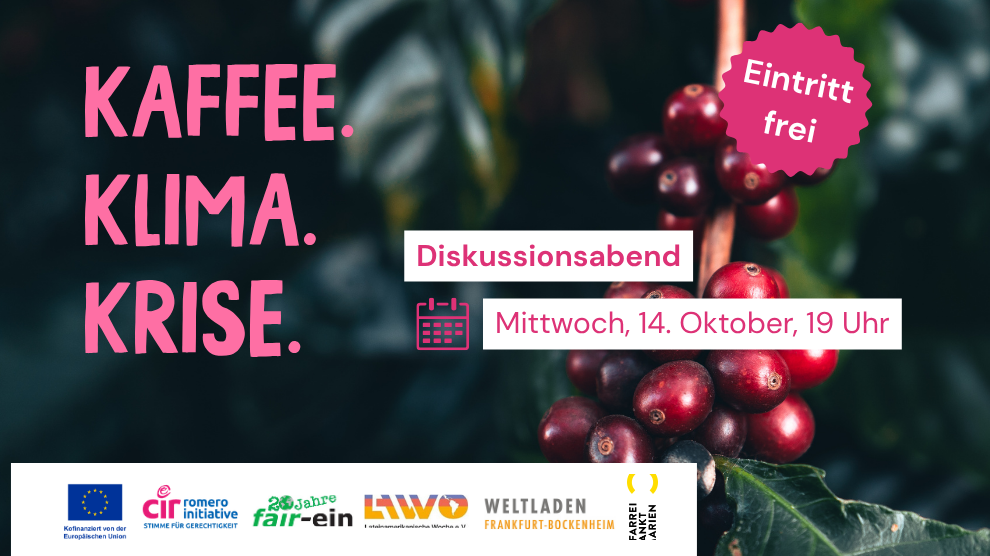 Diskussionsabend: "Kaffee. Klima. Krise."