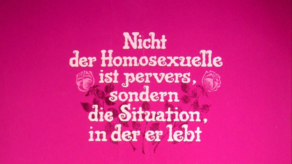 Titelbild der Veranstaltung NICHT DER HOMOSEXUELLE IST PERVERS, SONDERN DIE SITUATION, IN DER ER LEBT