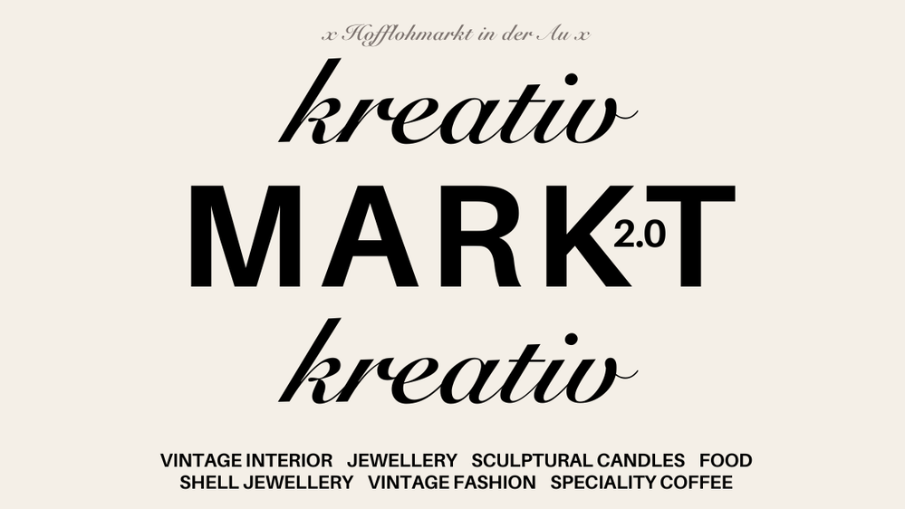 Kreativmarkt 2.0 - CURATED POP-UP MARKET BY STUDIO VIMØ