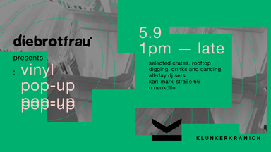 VINYL POP-UP MARKET * diebrotfrau x klunkerkranich