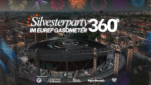 ROOFTOP Silvesterparty im Gasometer Sky - 360 Grad Blick auf Berlin