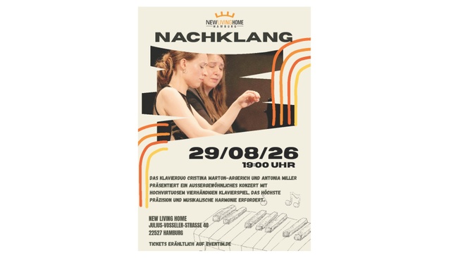 Das Klavierduo Cristina Marton-Argerich & Antonia Miller präsentiert ihr Programm „Nachklang“