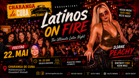 🔥 Latinos On Fire – Die ultimative Latin Night am Freitag
