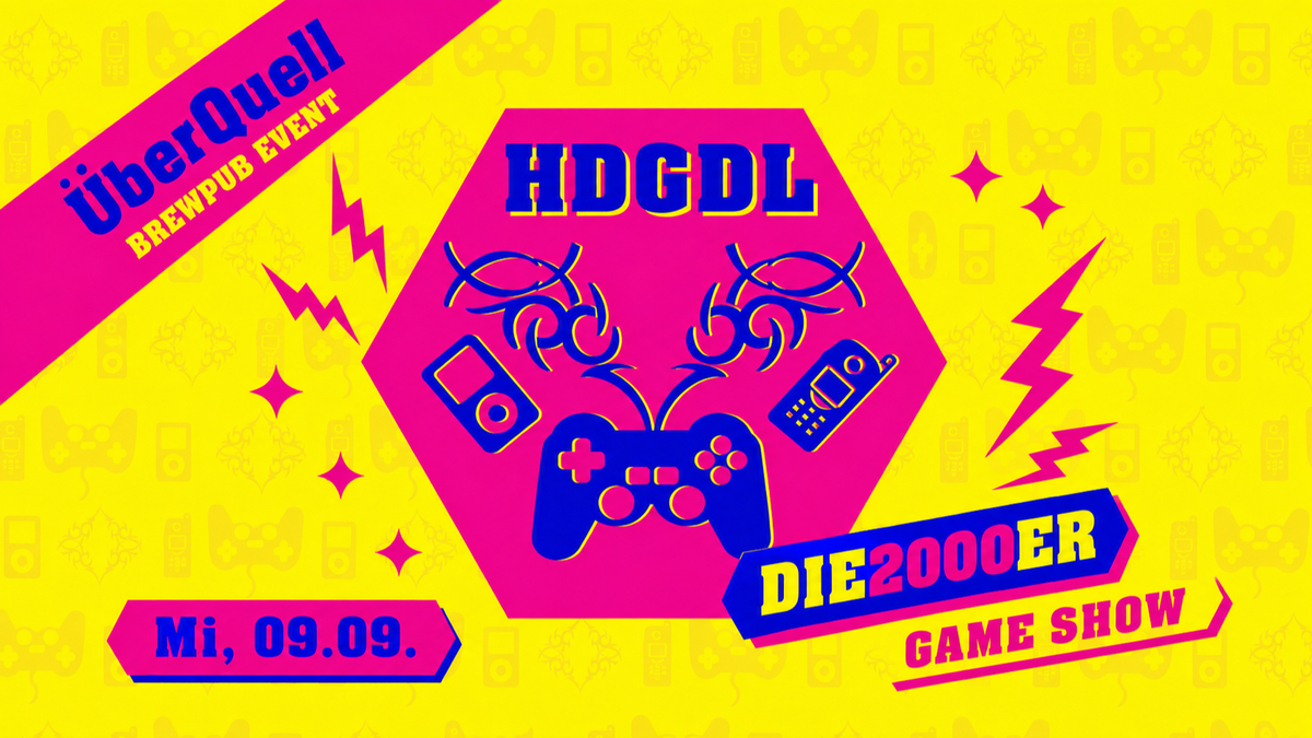 Titelbild der Veranstaltung HDGDL - Die 2000er Game Show im ÜberQuell