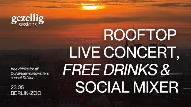 Rooftop Live Concert, Free Drinks & Social Mixer