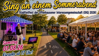Sing an einem Sommerabend - Die Karaoke OPEN AIR Show auf dem Stadtteilfest in Neu-ulm/Offenhausen