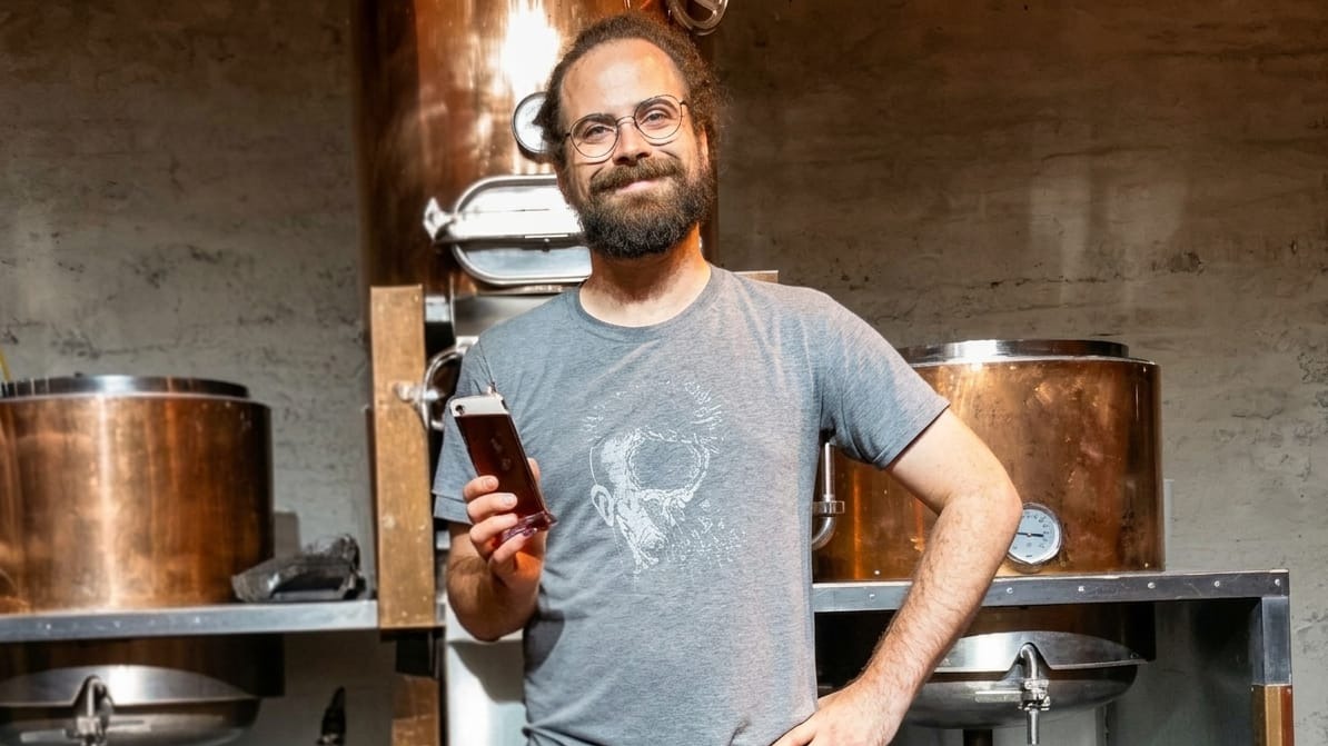 Bierverkostung der "Rotes Pony" Brauerei und Biersommelier Tom