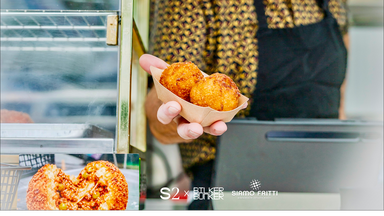 Arancini auf der Bunker Terrasse
