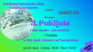 Pub Quiz -Aufklärung Organspende