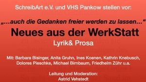 „…auch die Gedanken freier werden zu lassen…“ Neues aus der WerkStatt