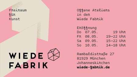 7.-10.Mai 2026 Offene Ateliers in der Alten Wiede Fabrik!