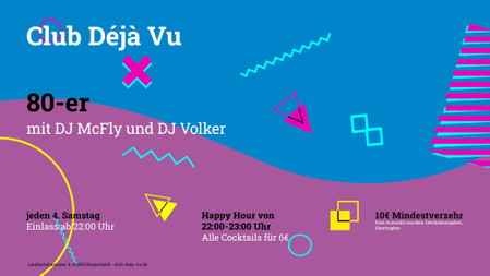 80er-Party mit den DJs Volker & McFly