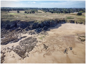 Finissage - Landart: Spuren im Sand