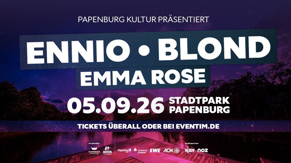 ENNIO, Blond und Emma Rose Stadtpark Open Air Papenburg