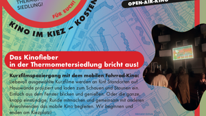 Kurzfilmspaziergang mit dem mobilen Kino