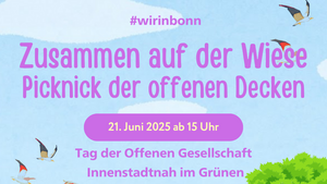 Zusammen auf der Wiese: Picknick der offenen Decken