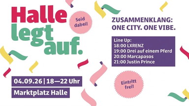 Halle legt auf.