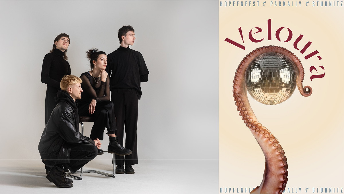 Titelbild der Veranstaltung VELOURA - presented by Hopfenfest & Parkally: Monokrom (live), ZDEŠAR, Bono, DJ Dose, Phxbrik, Maax & Frydel