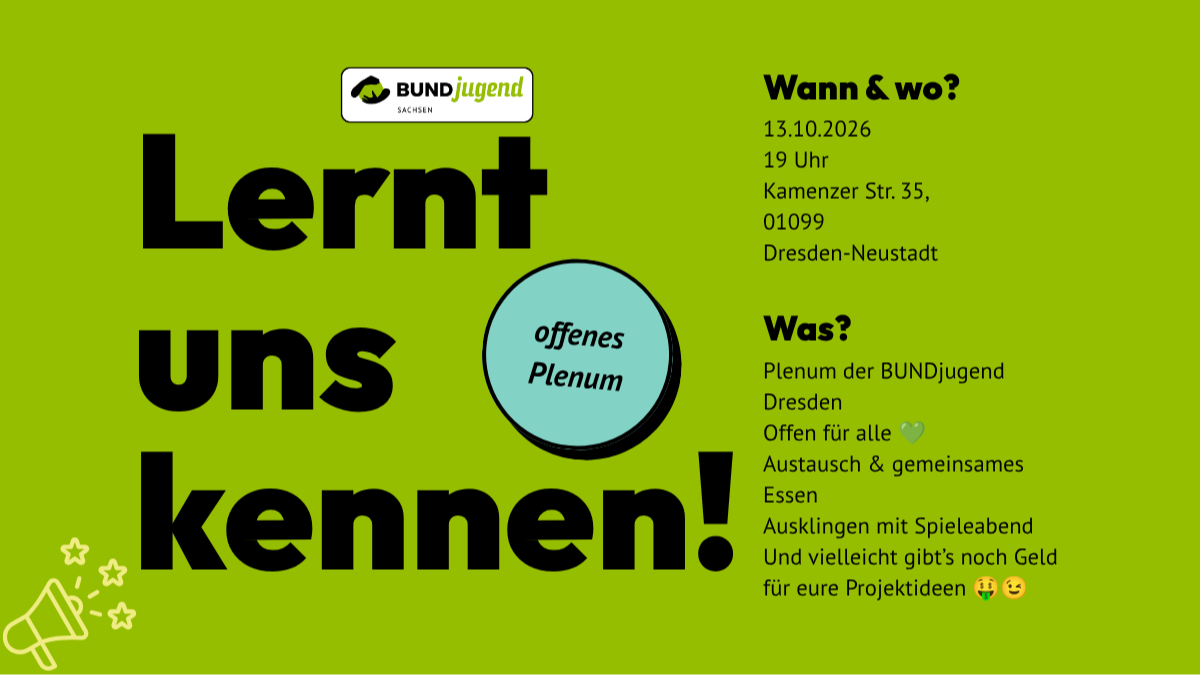 Offenes Plenum der BUNDjugend Dresden