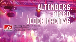 ATB 25. Adults Only. Die Freitagsdisco im Zentrum Altenberg