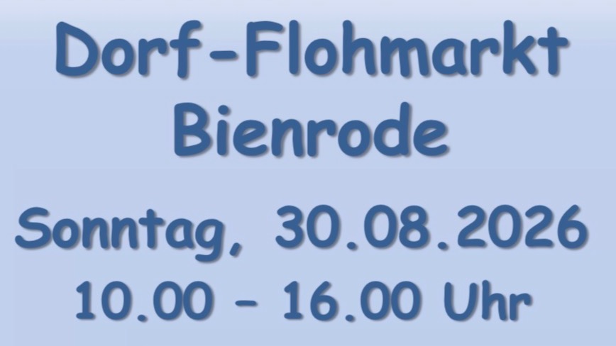 Titelbild der Veranstaltung Dorfflohmarkt Bienrode