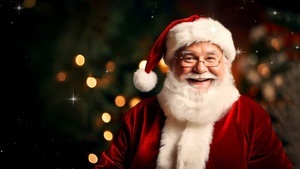 Der Weihnachtsmann kommt ins Schokoladenhaus