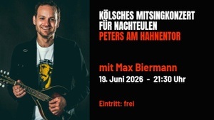 MitSingKunzät vür Naaksüüle, kostenloses Mitsingkonzert mit Max Biermann