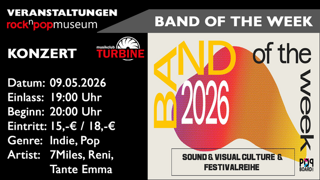 Band of the week - Newcomer-Konzert meets Filmproduktion