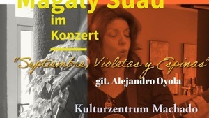 Gedenkfeier zum 11. September 1973 "Septiembre, Violetas y Espinas" mit dem Duo Magaly Suau und Alejandro Oyola im Konzert