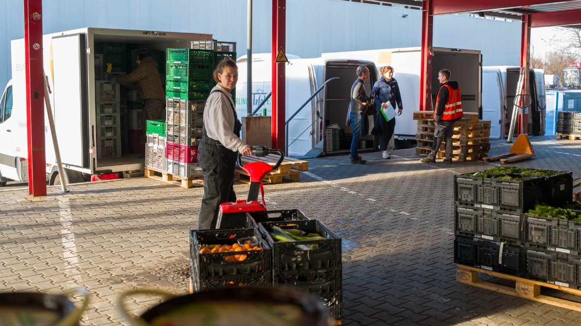 Blick hinter die Kulissen der Berliner Tafel