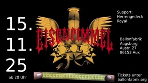 Punk: Eisenpimmel (Duisburg) + Herrengedeck Royal (Augsburg)