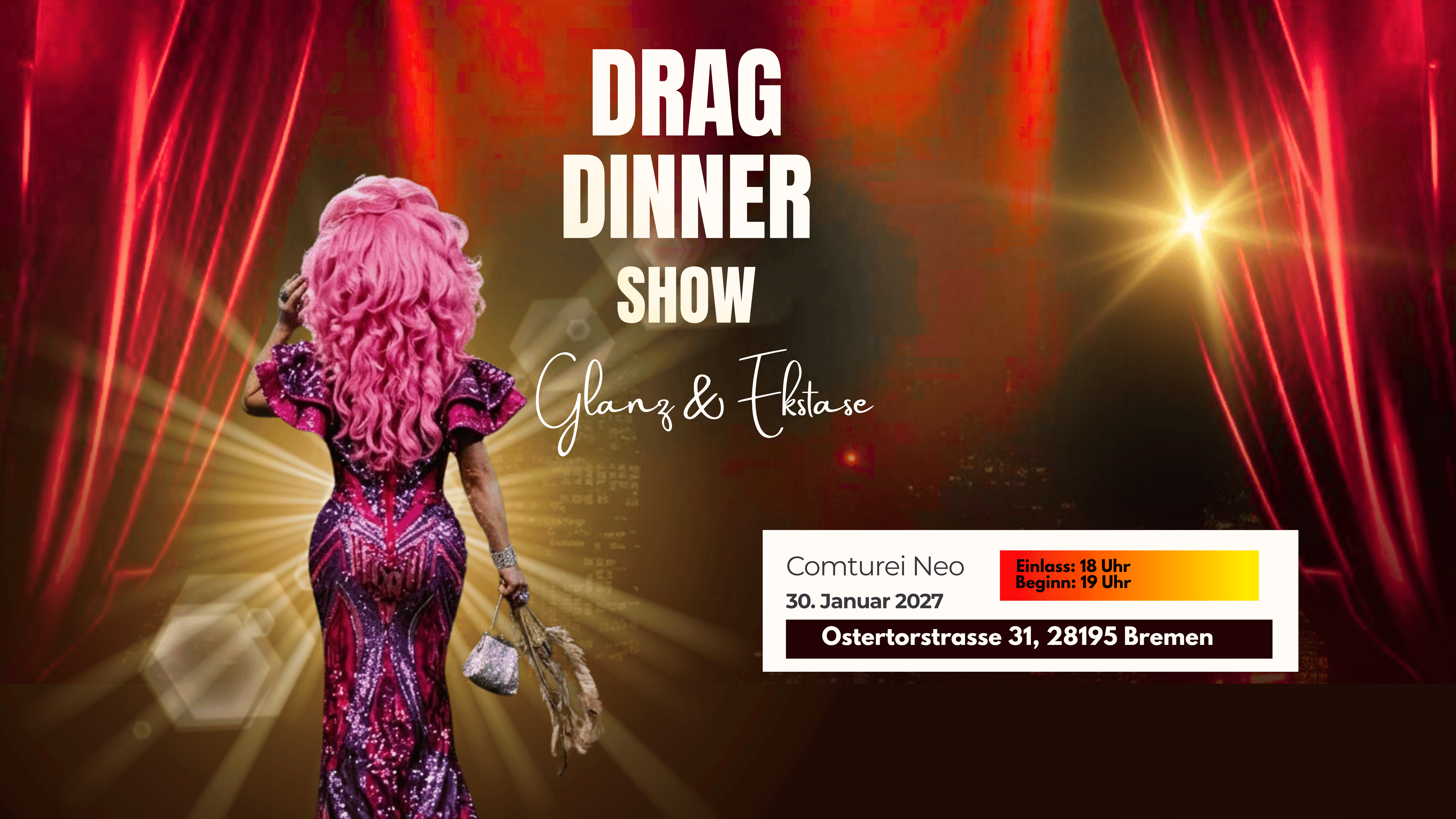 Drag Dinner Show - Glanz & Ekstase