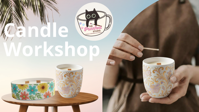 ✨🕯️🎨 Candle Workshop 🎨🕯️✨ I Keramik bemalen I Matcha I Kerzen Workshop