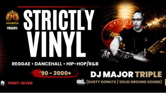 Titelbild der Veranstaltung STRICTLY VINYL – Reggae, Dancehall, 90s & 2000s Hip-Hop & RnB on Wax!