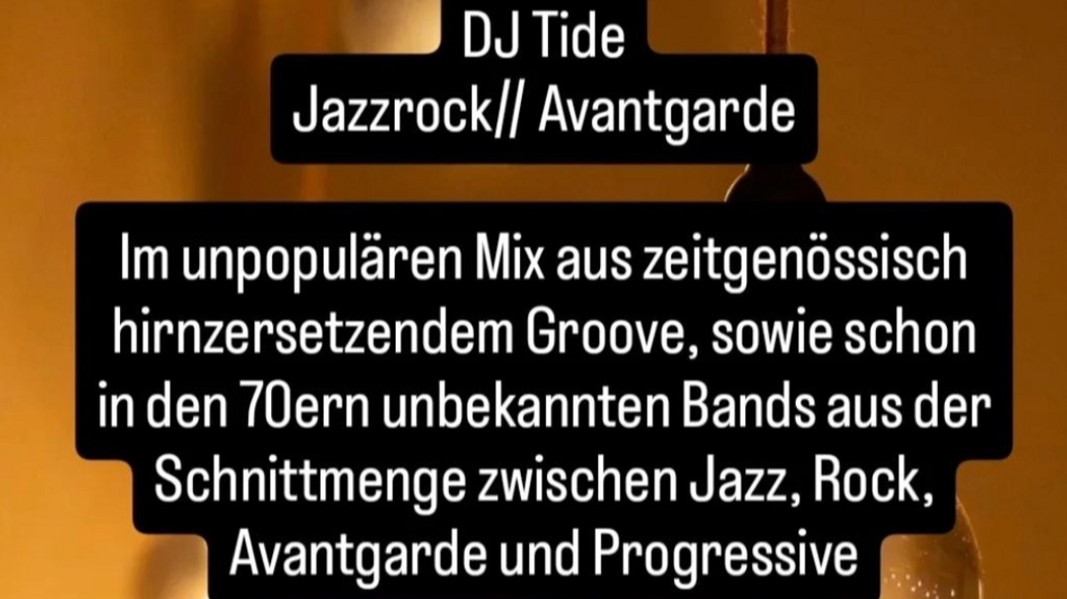 DJ Tide legt im VKK live Jazzrock und Avantgarde auf