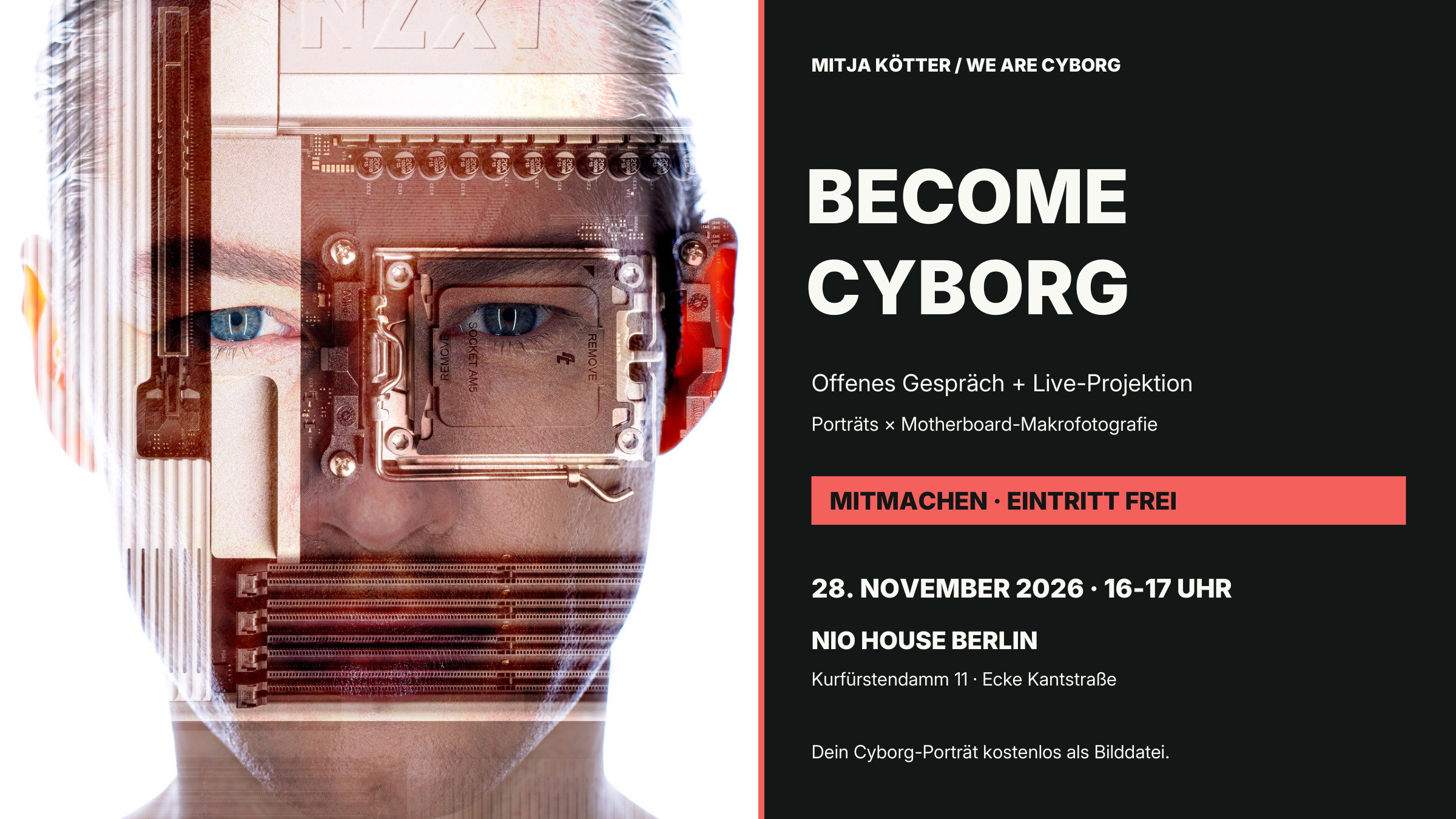 WE ARE CYBORG – BECOME CYBORG: Live-Projektion & offenes Gespräch