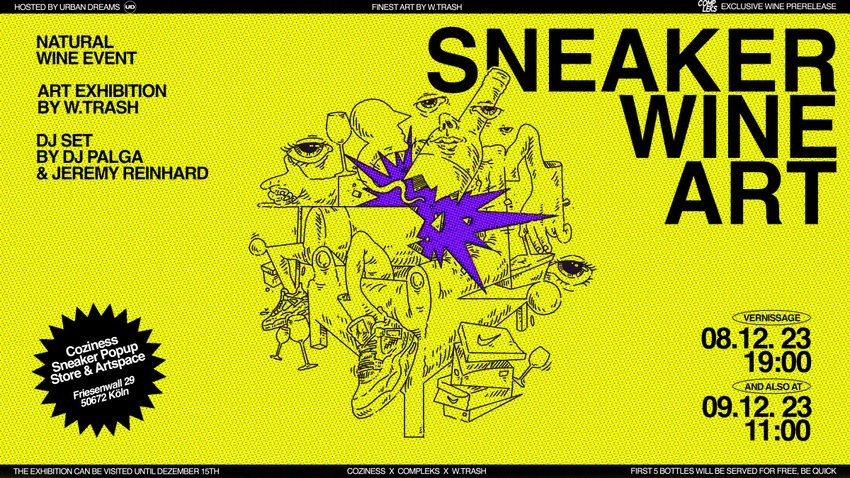 SNEAKER WINE & ART - COMPLEKS X COZINESS POP-UP-STORE