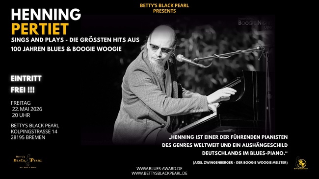 HENNING PERTIET sings and plays - Die größten Hits aus 100 Jahren Blues & Boogie Woogie