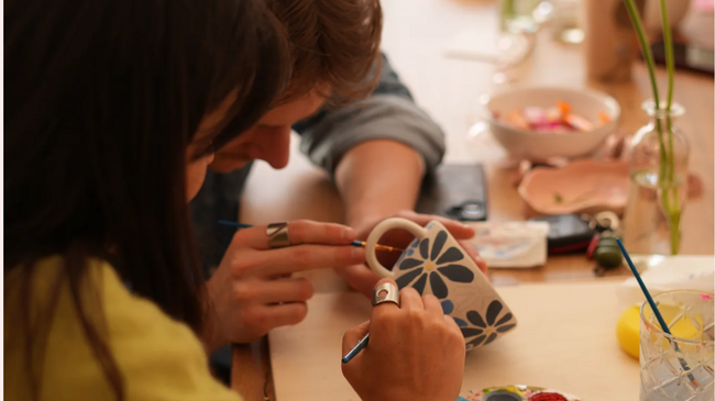 Painting Ceramics & Matcha 💚