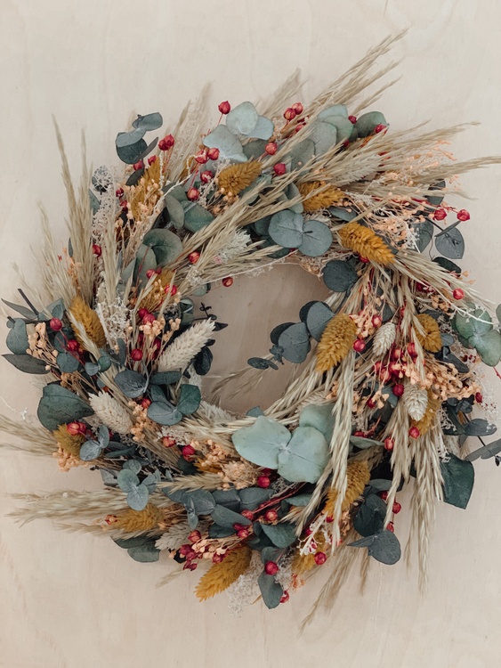 TROCKENBLUMEN ADVENTSKRANZ | WORKSHOP