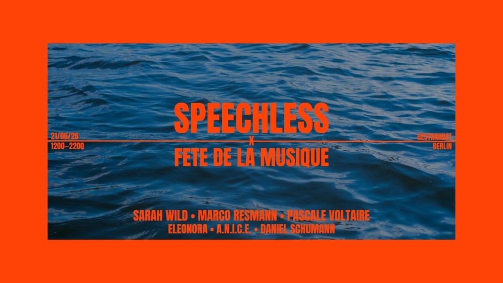 SPEECHLESS x fête de la musique - open air