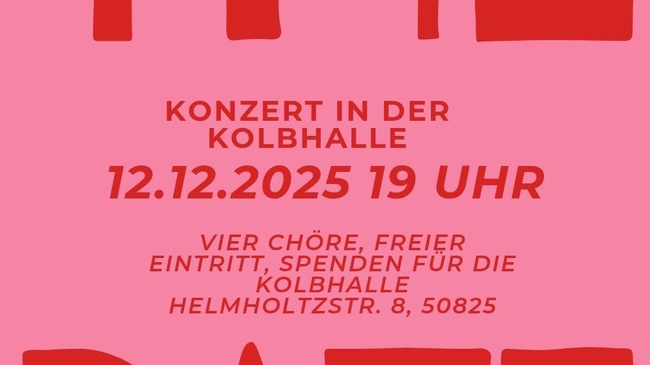 CHORKONZERT in der Kolbhalle