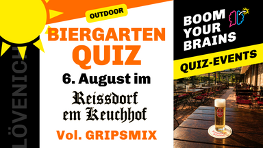 Biergarten-Quiz Lövenich | Vol. Gripsmix | Boom Your Brains