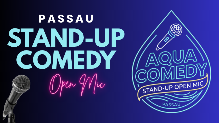 Titelbild der Veranstaltung Aqua Comedy Passau | Stand-up Comedy Open Mic