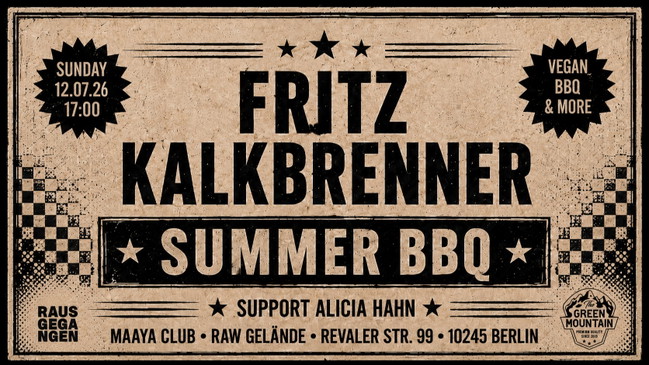 Fritz Kalkbrenner - SUMMER BBQ