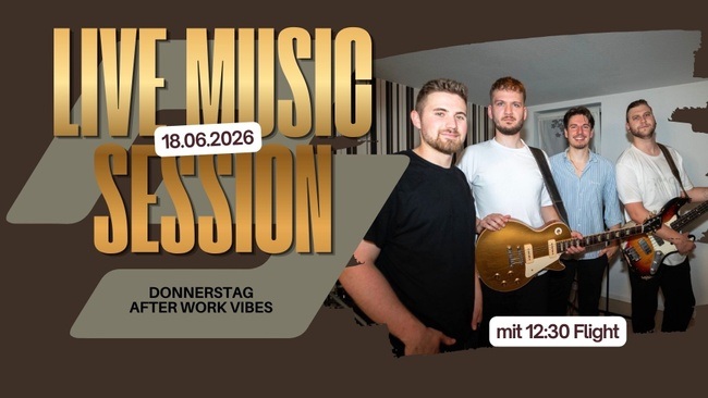 Live Music Session mit 12:30 Flight ✨