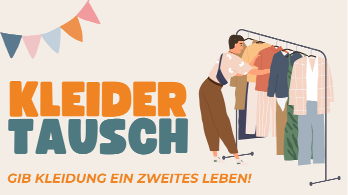 Titelbild der Veranstaltung Kleidertauschbörse – Kleidung tauschen statt neu kaufen