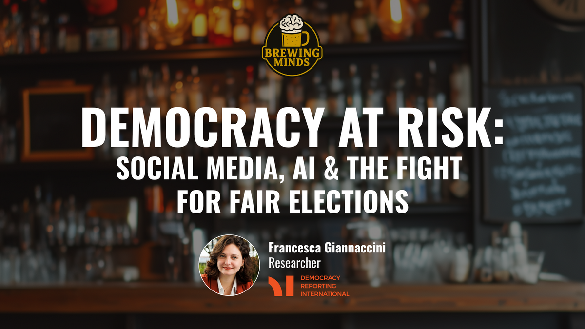 Pub Talk - "Democracy at Risk: Social Media, AI & the Fight for Fair Elections"