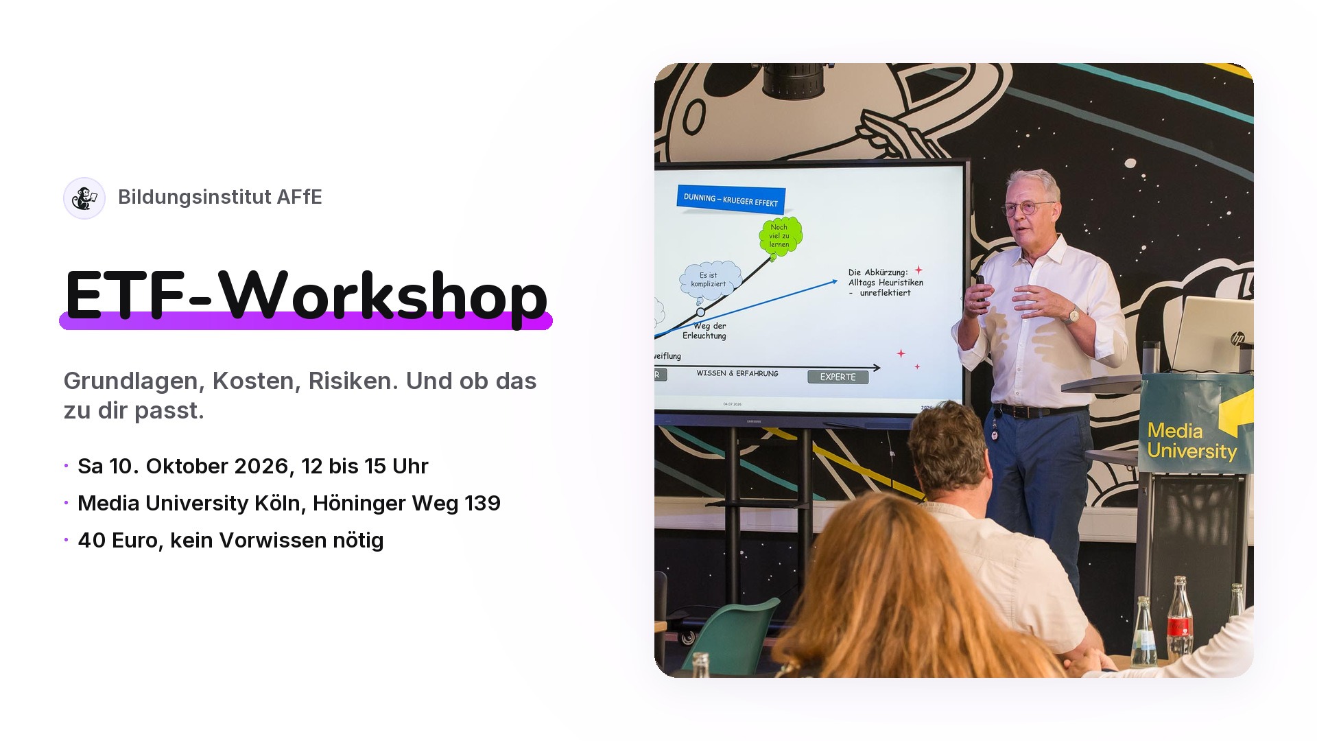 ETF-Workshop: Finanzprodukte selbst beurteilen